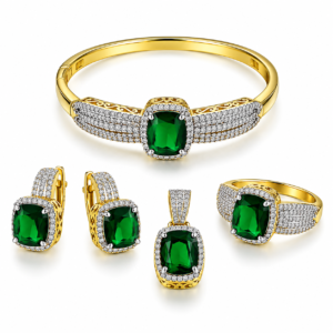 1 Karat high quality Set with rings (2)