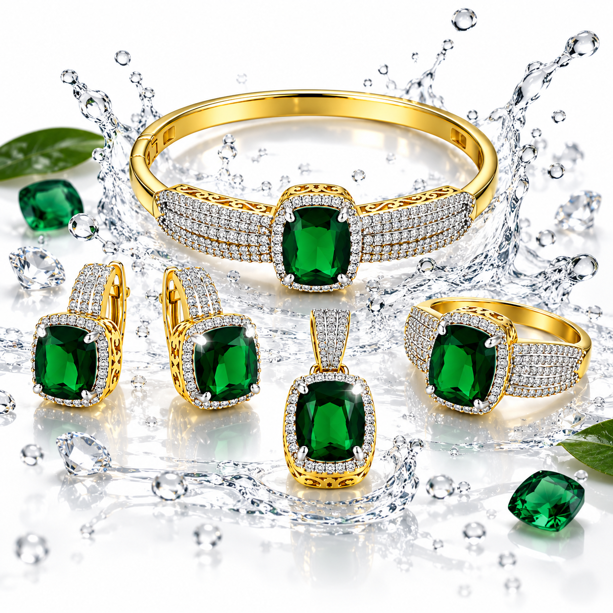 1 Karat high quality Set with ring - Image 3