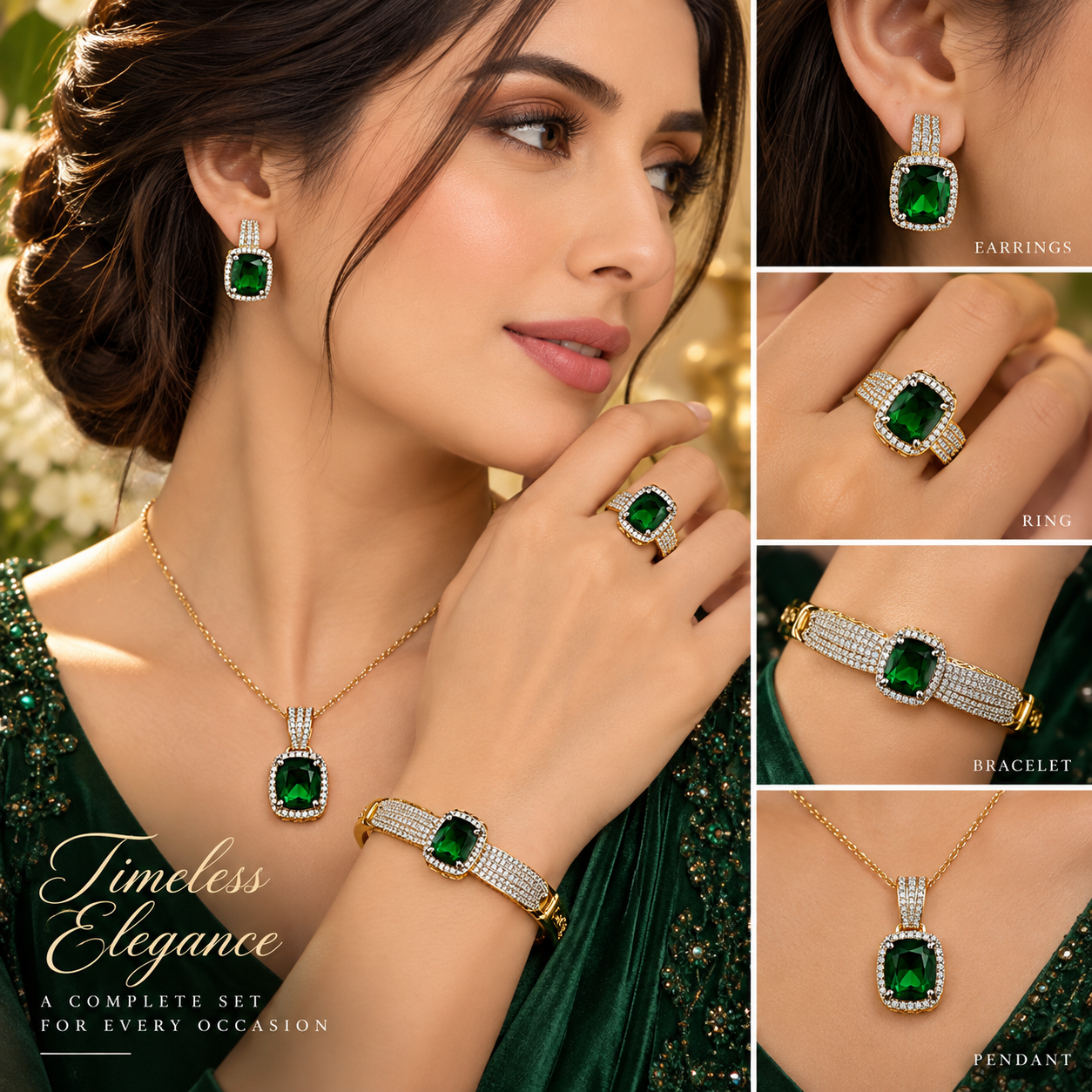 1 Karat high quality Set with ring - Image 2