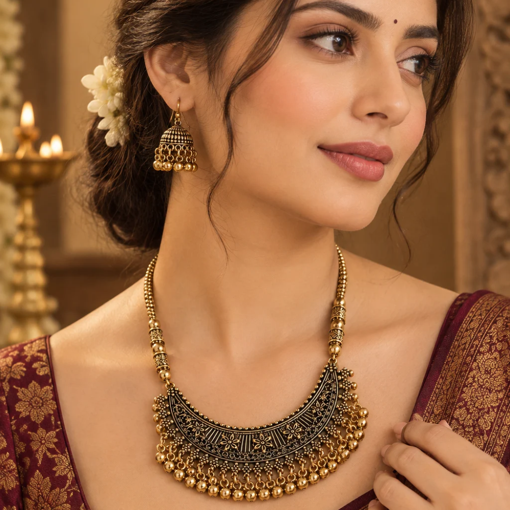 Antique gold finish Traditionalethnic design - Image 4