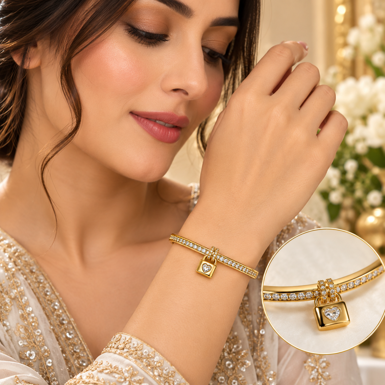 Daily wear Gold pLated Bangle - Image 2