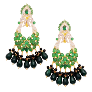 Emerald Green Chandelier Earrings