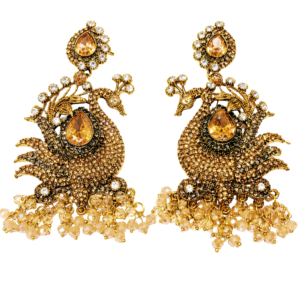 Luxury Peacock Chandelier Earrings