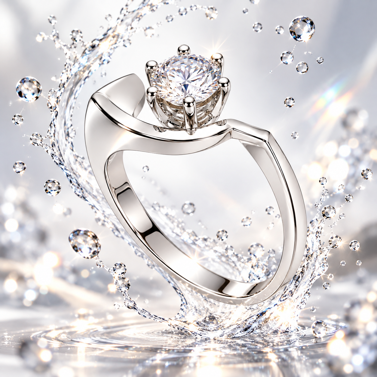 Elegant Solitaire Diamond Ring – Timeless Statement Ring - Image 3