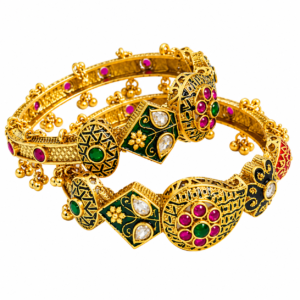 High-Quality 1-Carat Designer Bangles