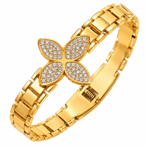 Stainless Steel Butterfly Link Bracelet